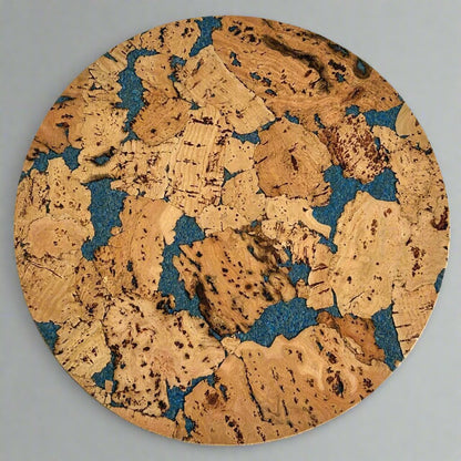 Blue cork surface